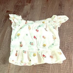 Off the shoulder shirt